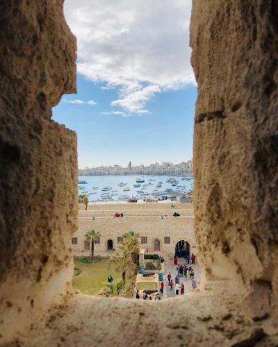 Снимка в Александрия с гледка към морето от Цитаделата